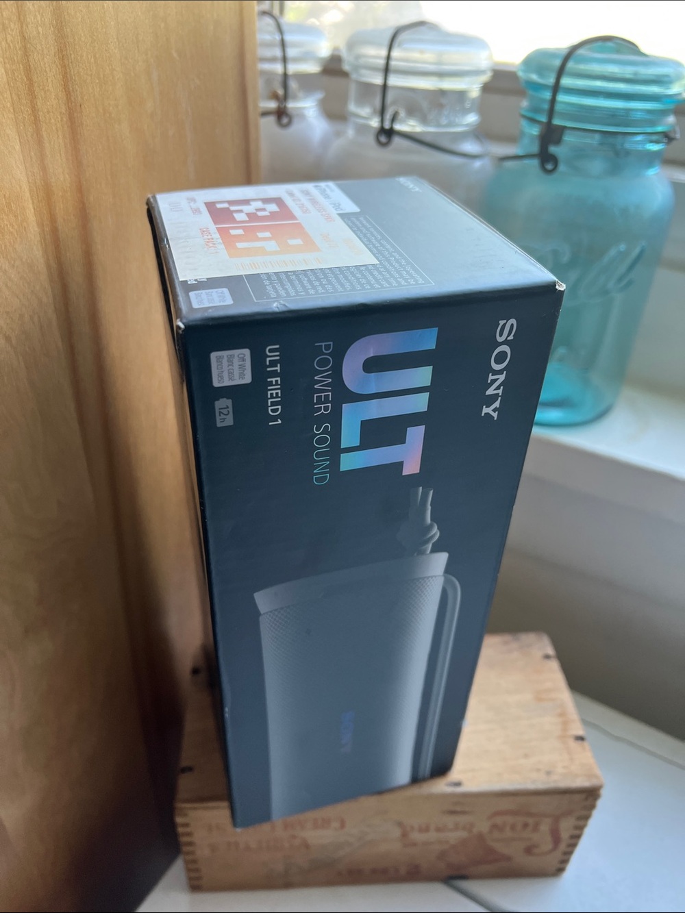 Sony ULT Field 1 Portable Bluetooth Speaker - Cream Beige colorway, waterproof